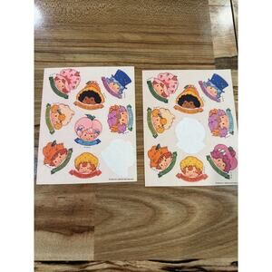 2 Sheets of Vintage Strawberry Shortcake Stickers American Greeting Corp 1984